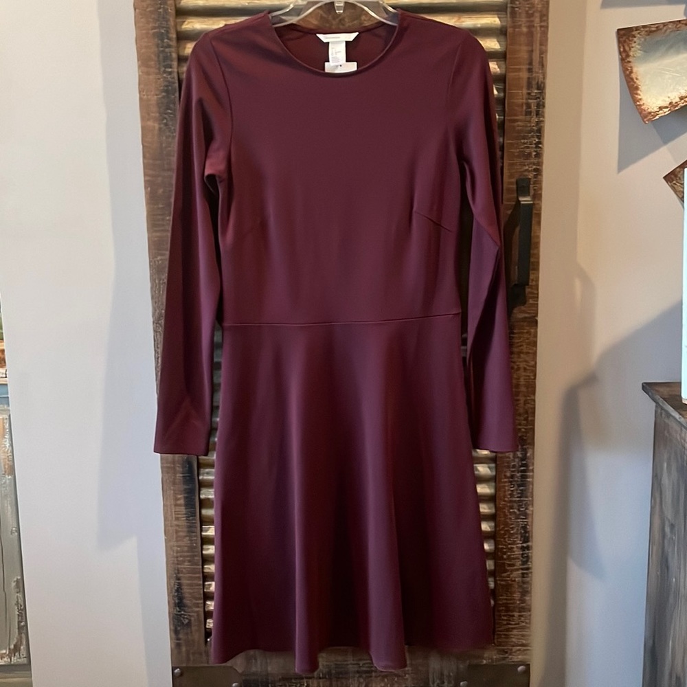 NWT H&M long sleeve knee length dress. Size small